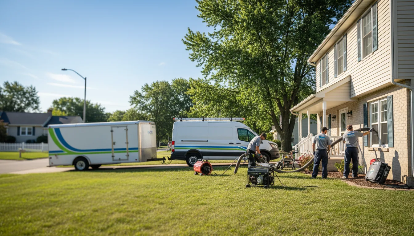 Flooded Basement Restoration And Cleanup With Repair in Hooppole, IL near me